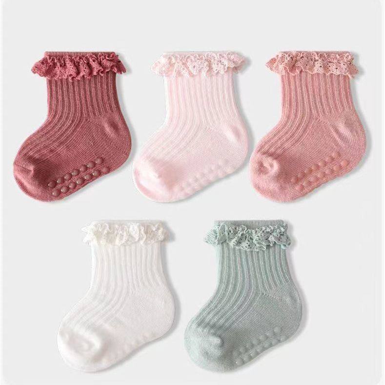 набор детских носков из хлопка разного цвета